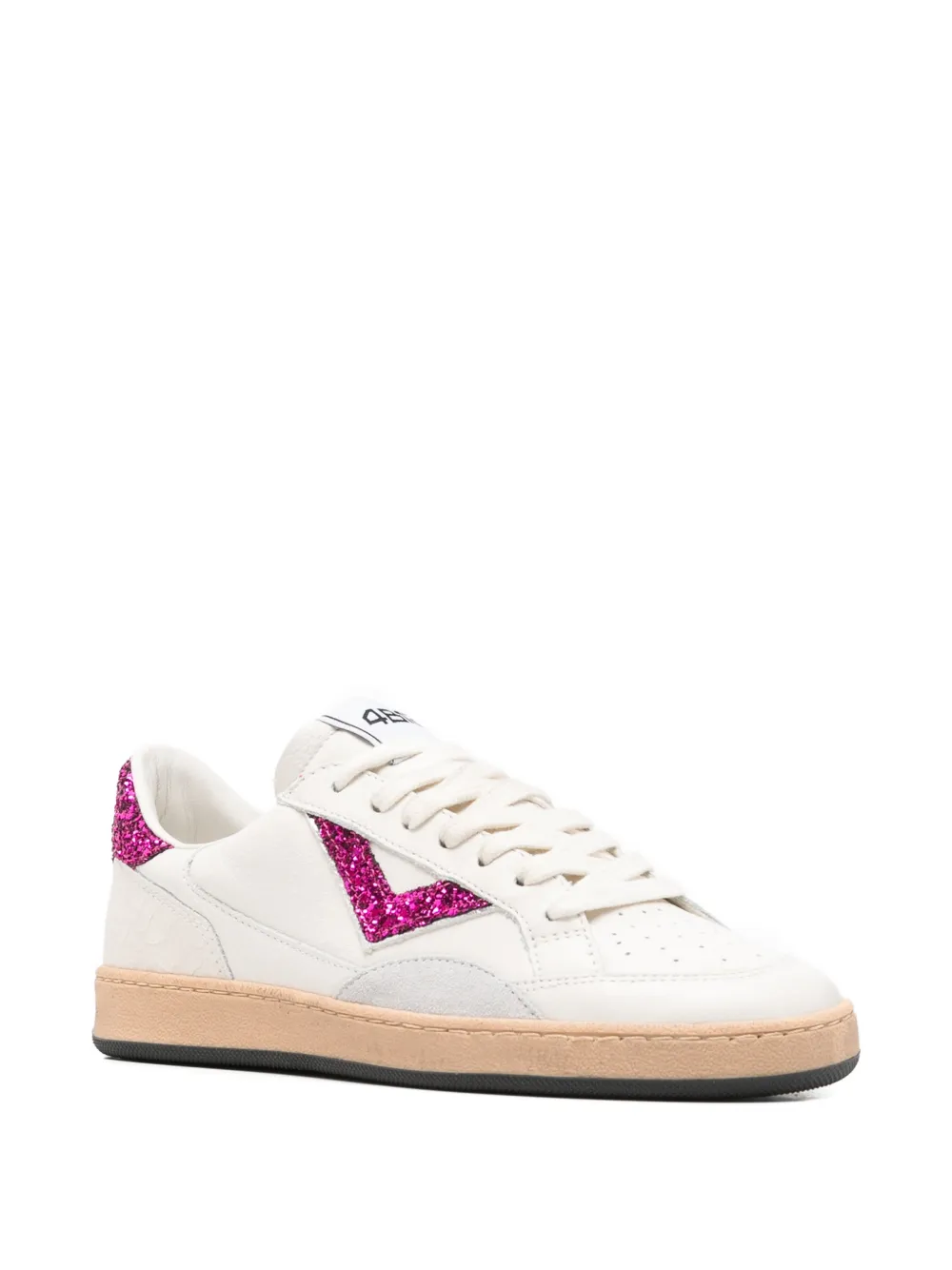 4B12 Playnew sneakers verfraaid met glitters Wit