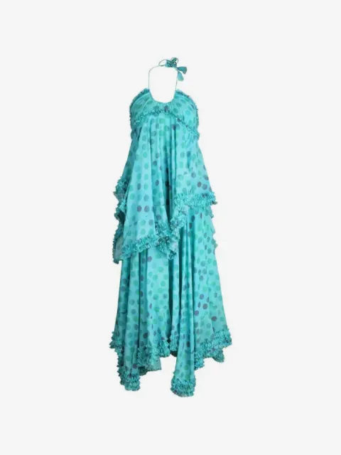Alexis Sidi ruffled polka-dot midi dress