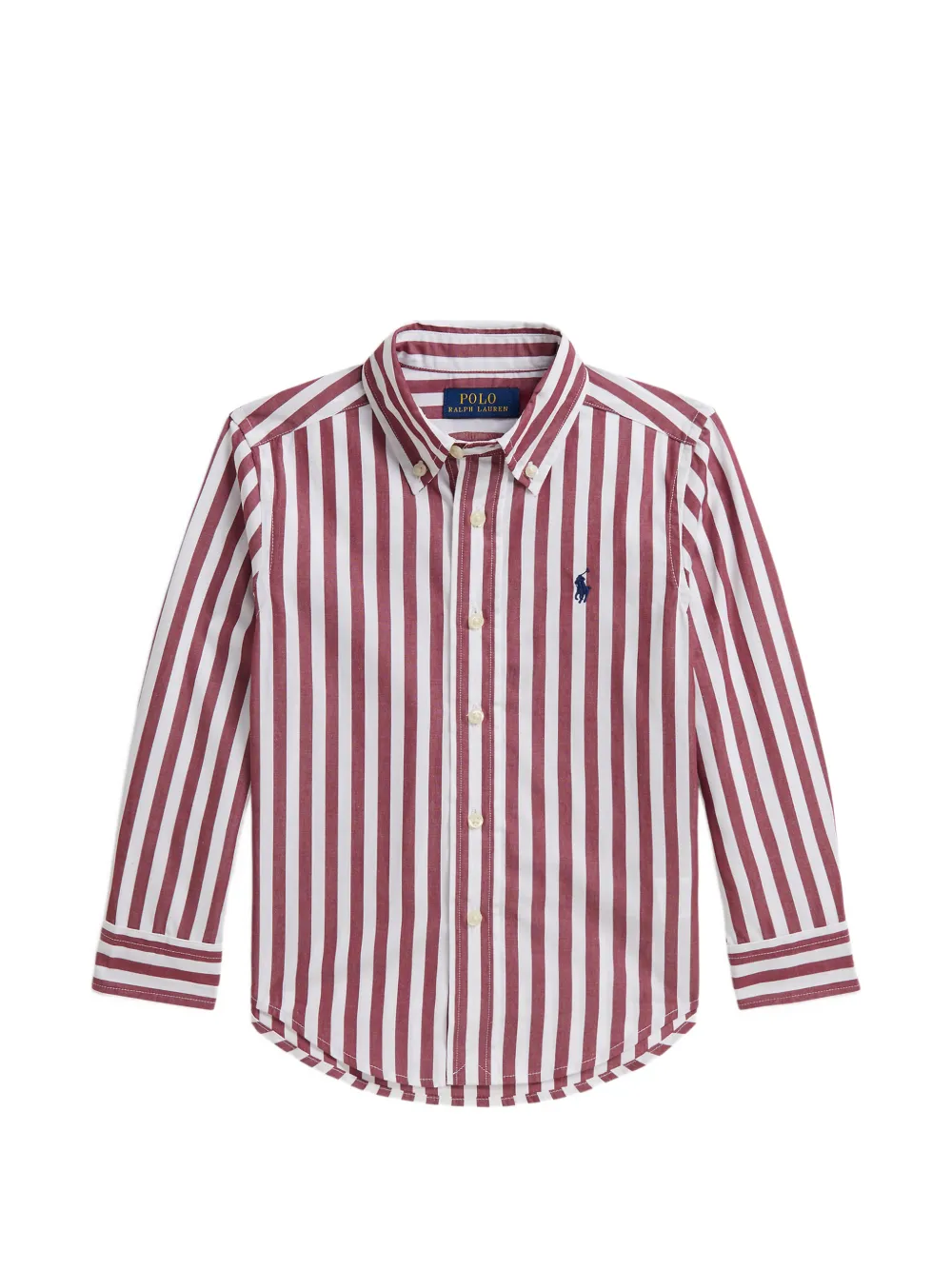 POLO RALPH LAUREN KIDS Camicia Pony a righe - Rosso