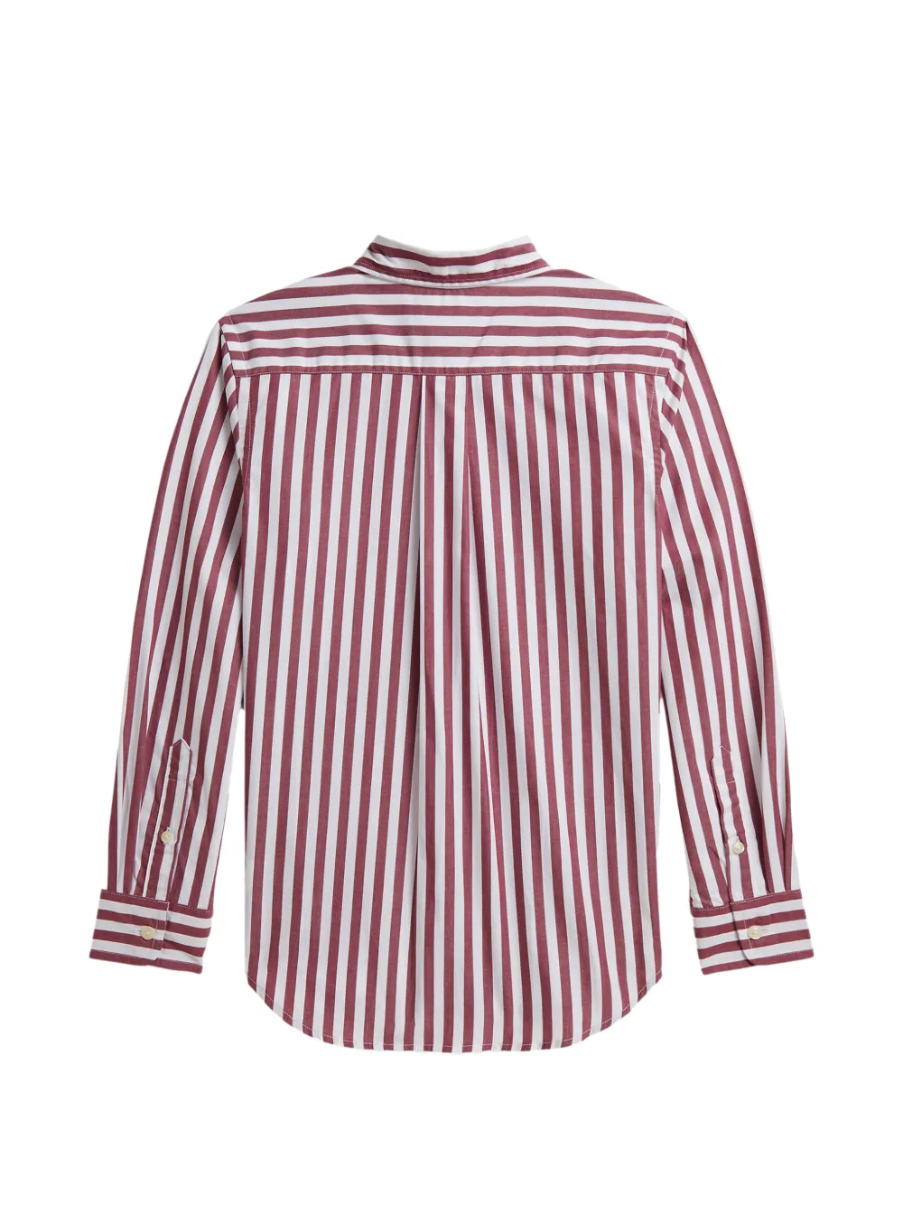 POLO RALPH LAUREN KIDS Gestreept katoenen shirt Rood
