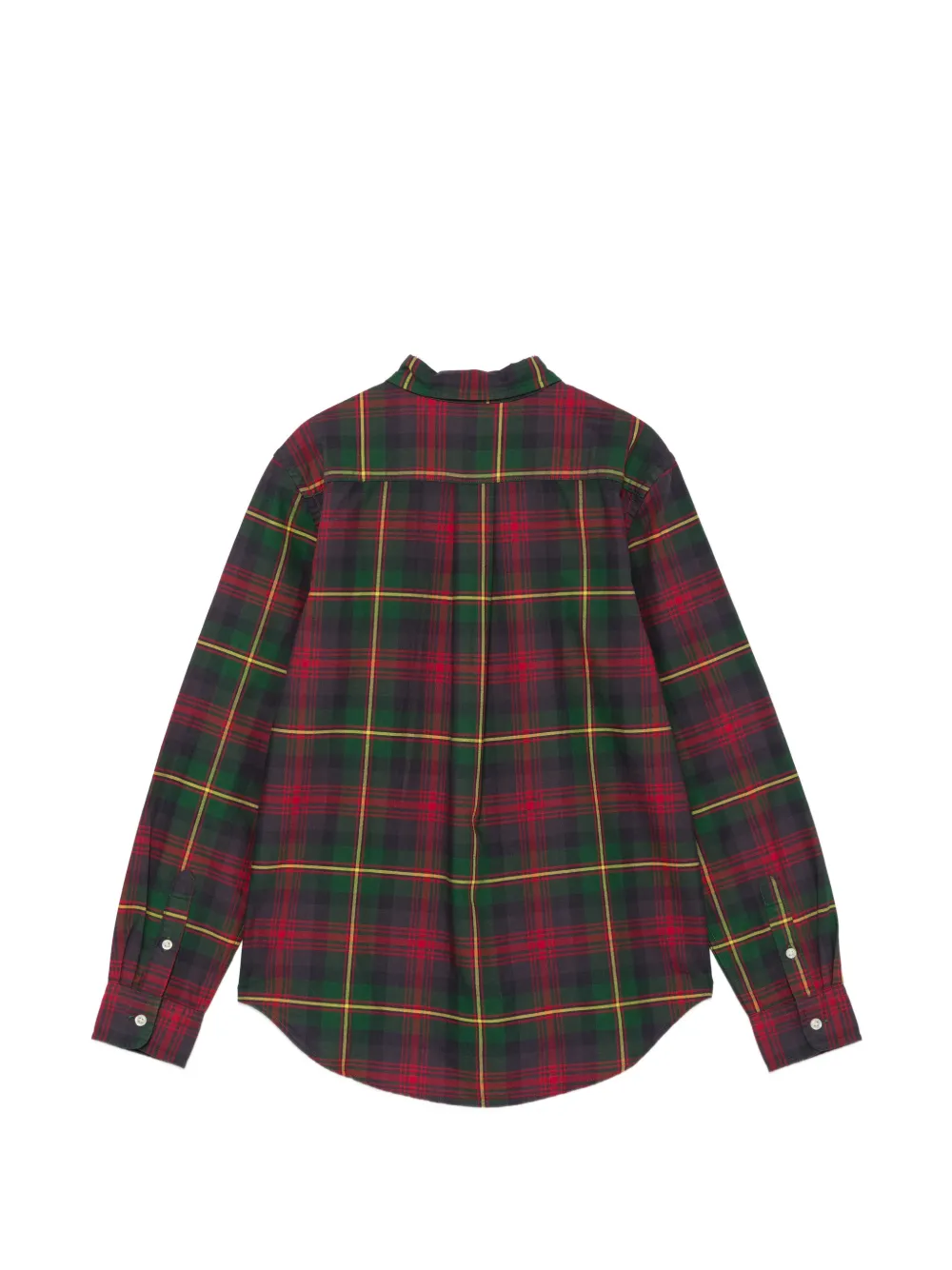 POLO RALPH LAUREN KIDS Geruit katoenen Oxford shirt Groen