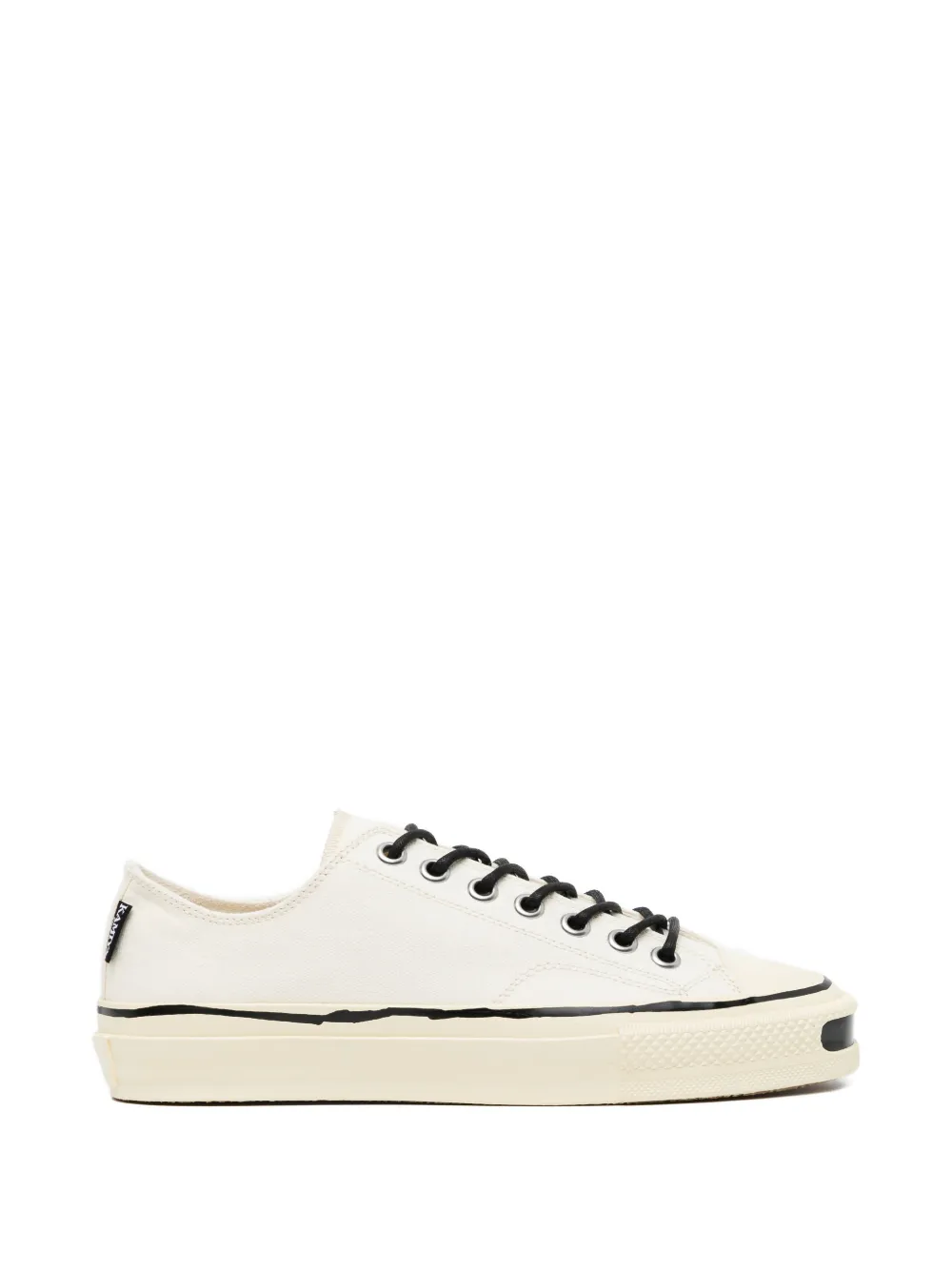 KAMIYA logo-patched canvas sneakers - Bianco