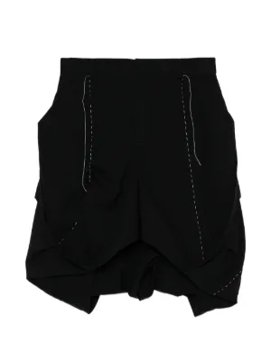 Comme Des Garçons Comme Des Garçons Gathered Skirt | Black