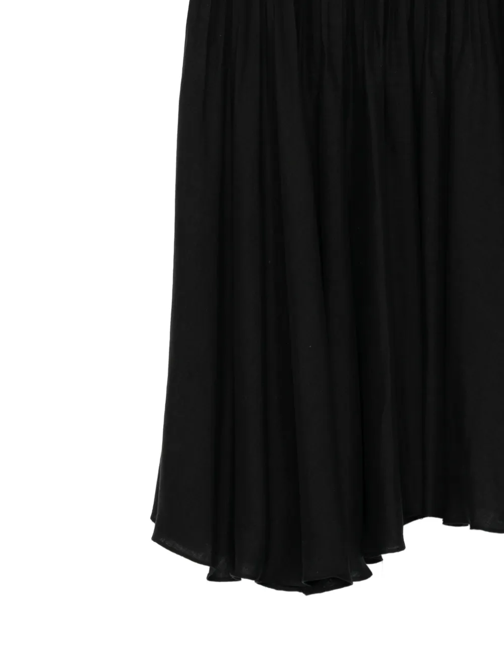 Undercover Falda Larga Plisada - Negro 