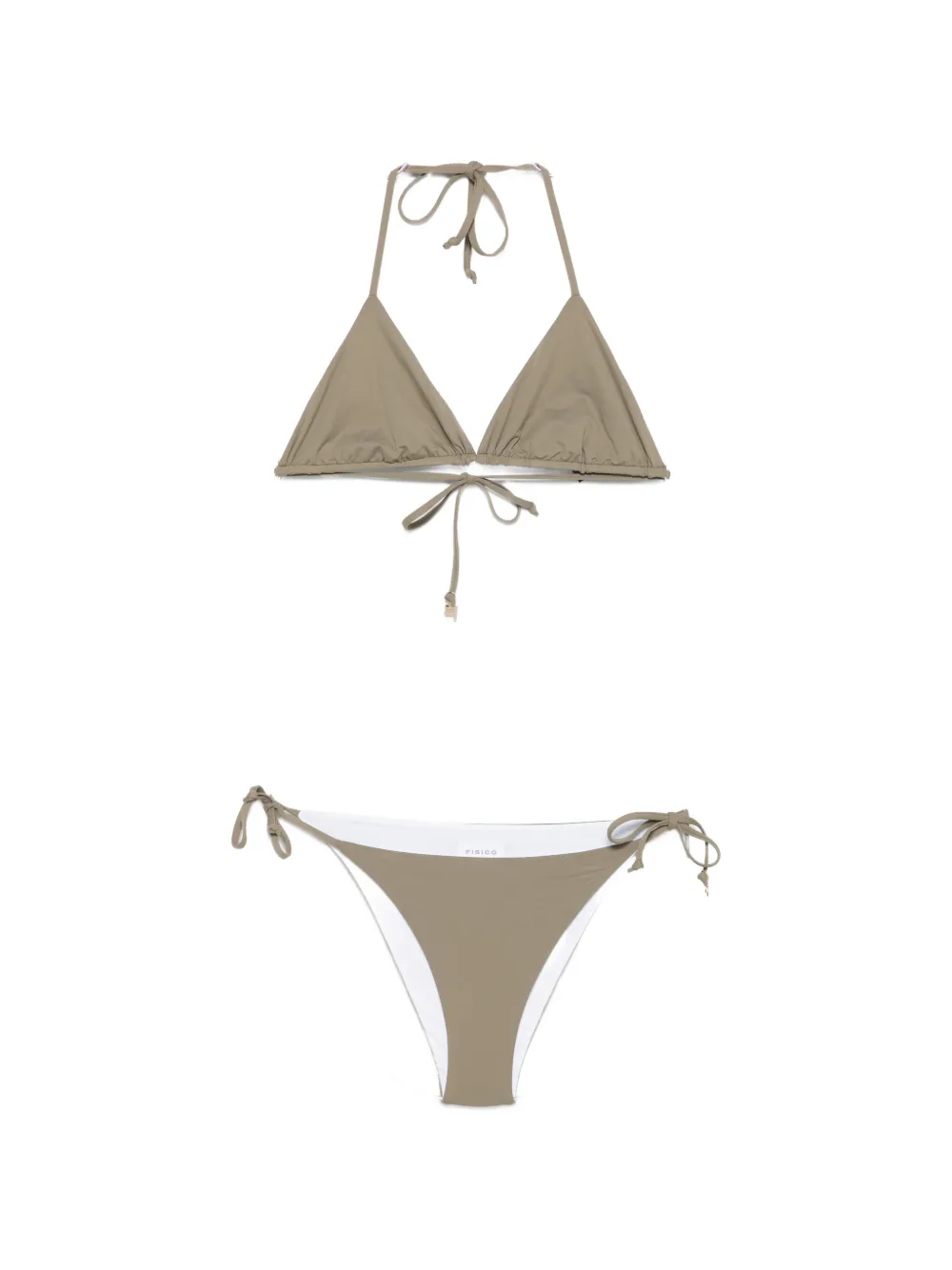 Fisico tie-side-fastening bikini - Grün