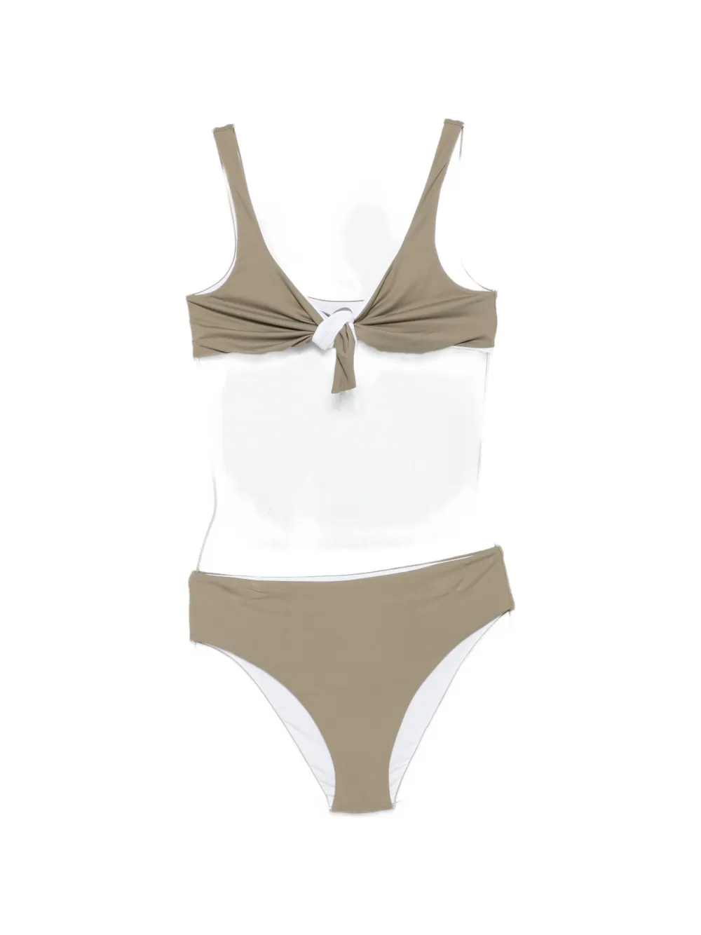 Fisico knot-detail bikini - Verde