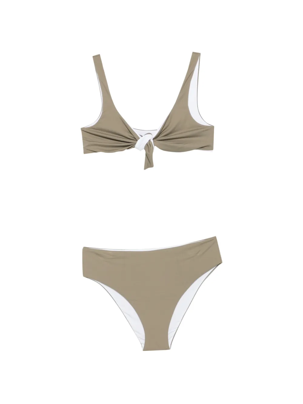 Fisico knot-detail bikini - Verde