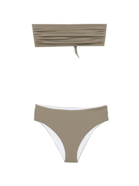 Fisico ruched-design bikini