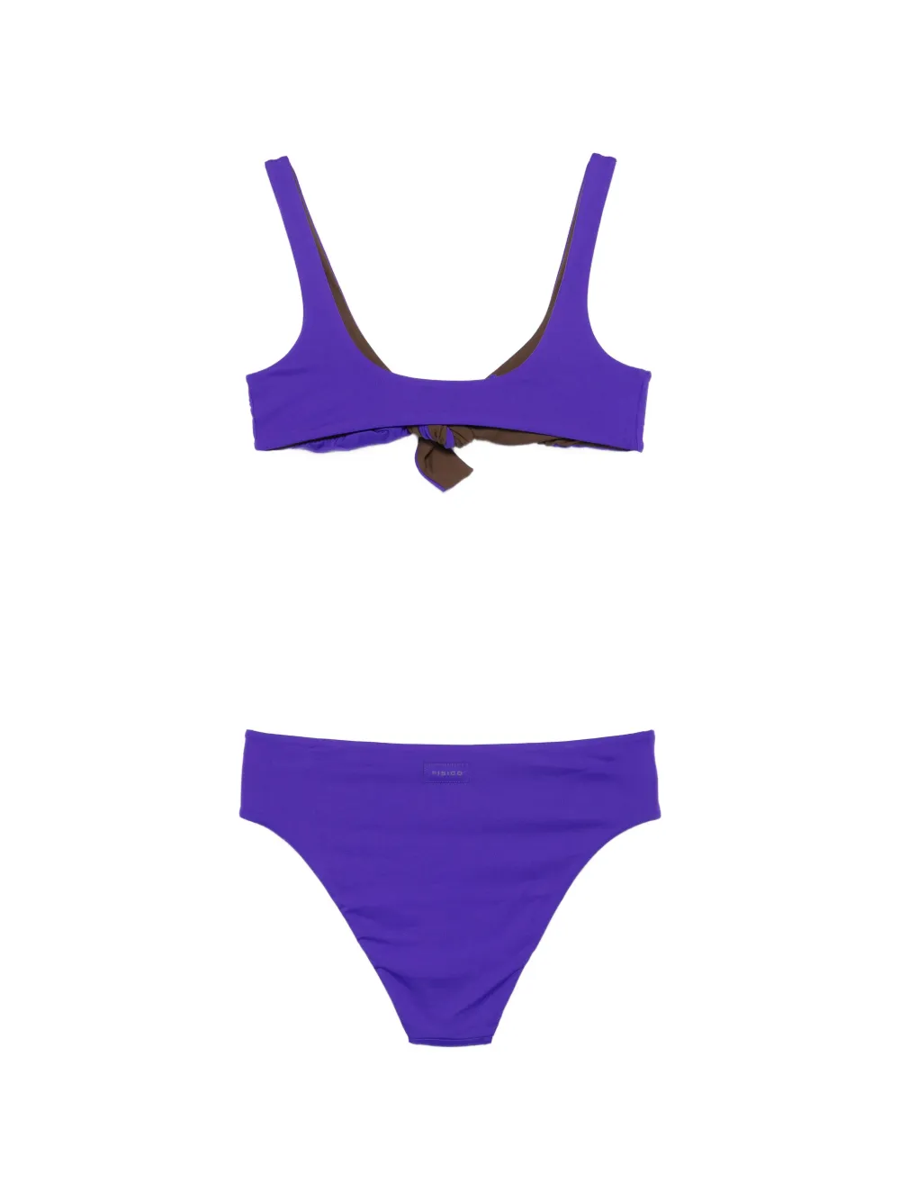 Fisico Bikini met geknoopt detail Paars