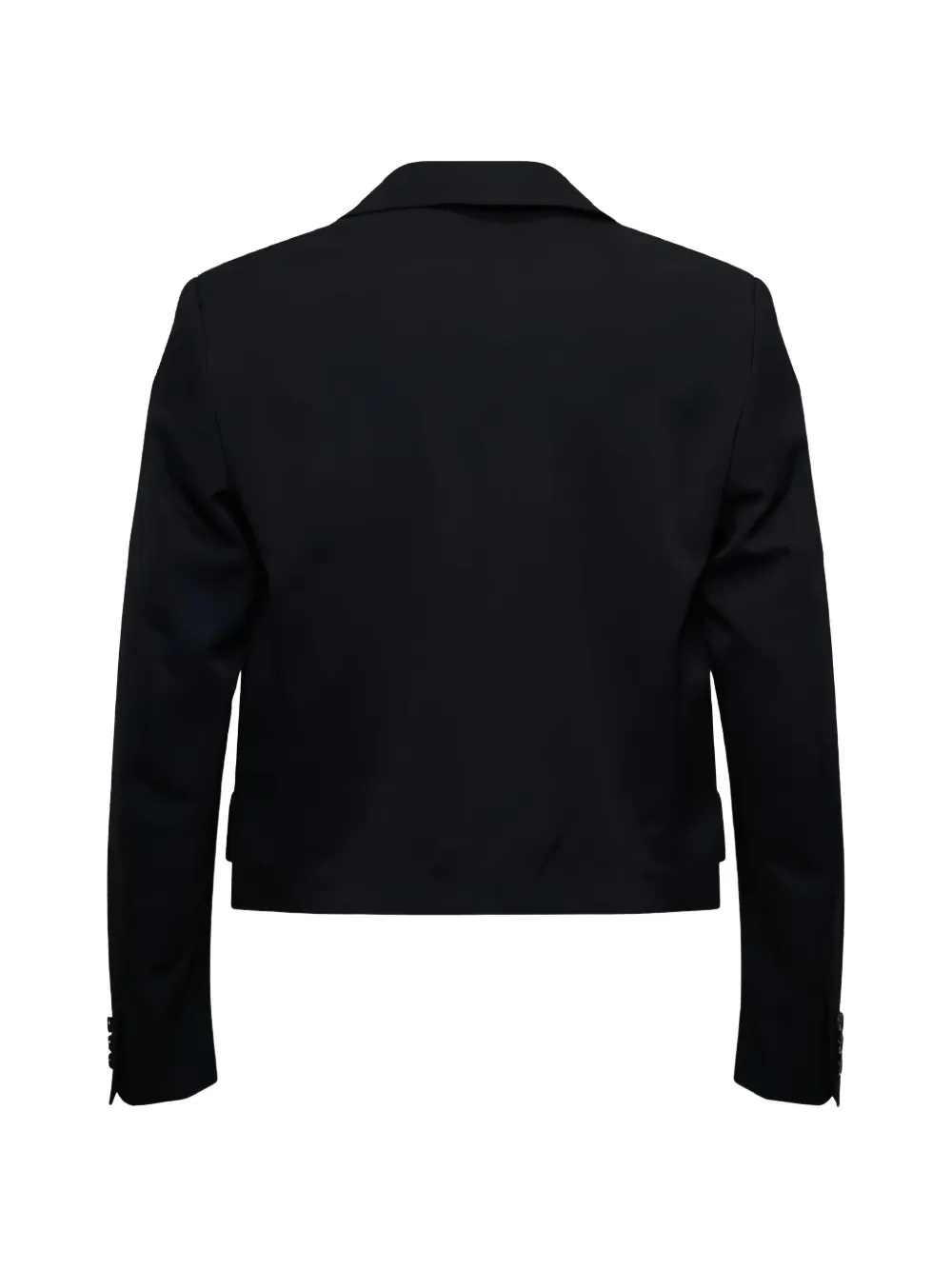 Comme des Garçons Homme Plus Cropped blazer met gekerfde revers Zwart