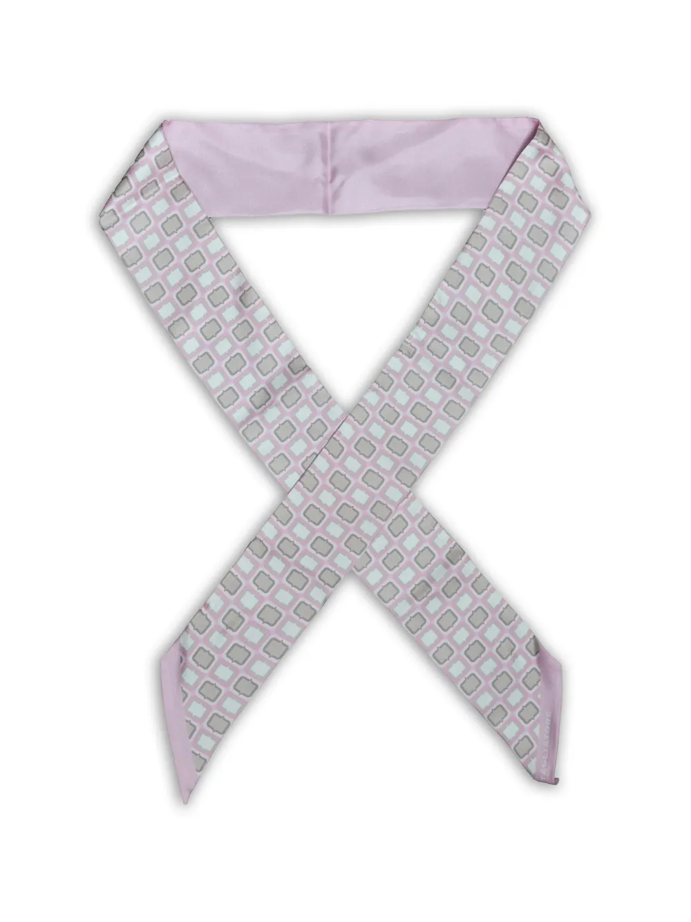 Tagliatore geometric-print neckerchief - Rosa