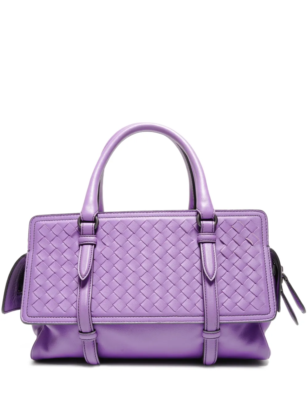 Bottega Veneta Pre-Owned 2012-2025 Monaco Intrecciato tote bag - Purple