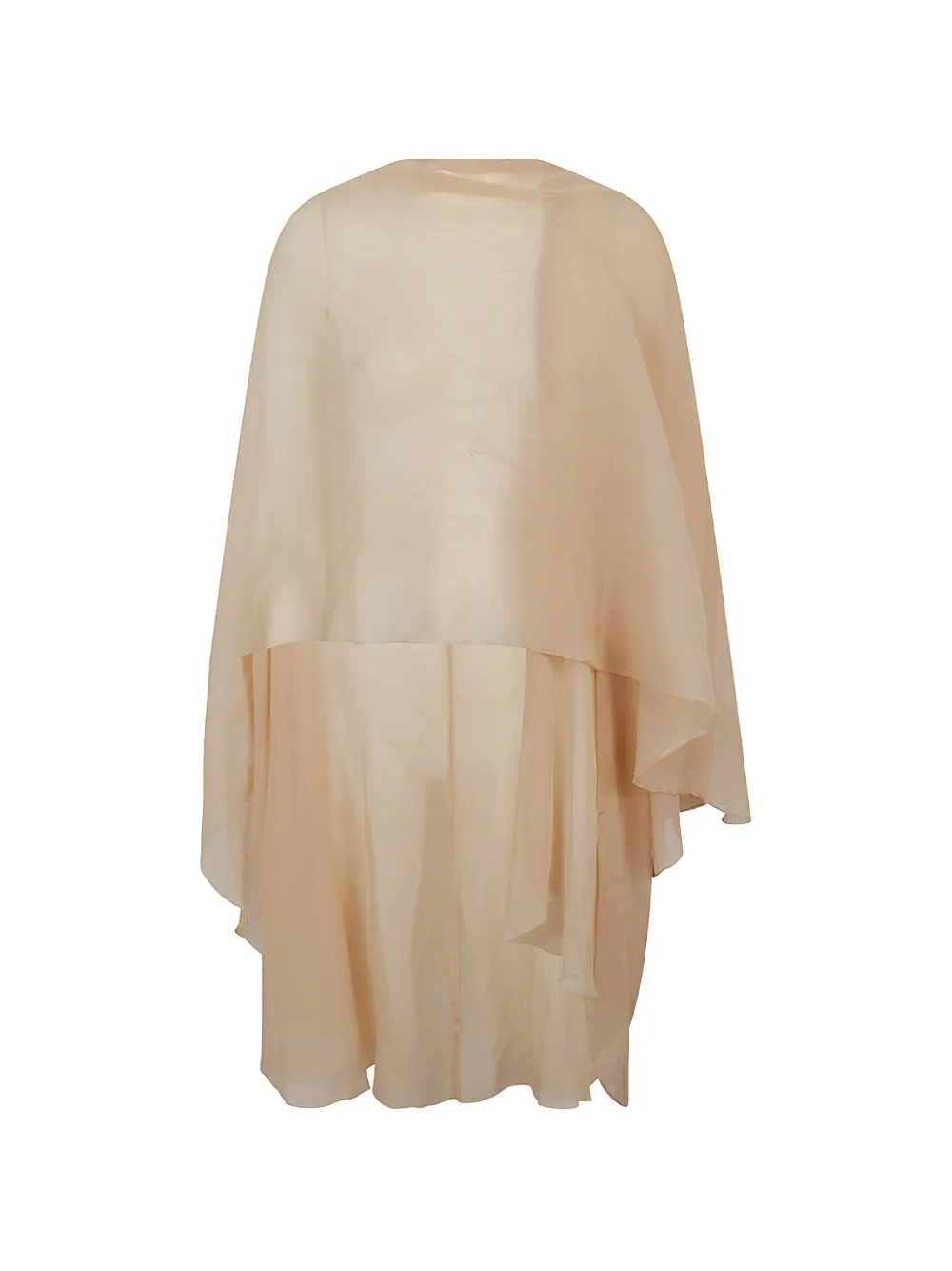 Ermanno Scervino sheer draped cape - Nude