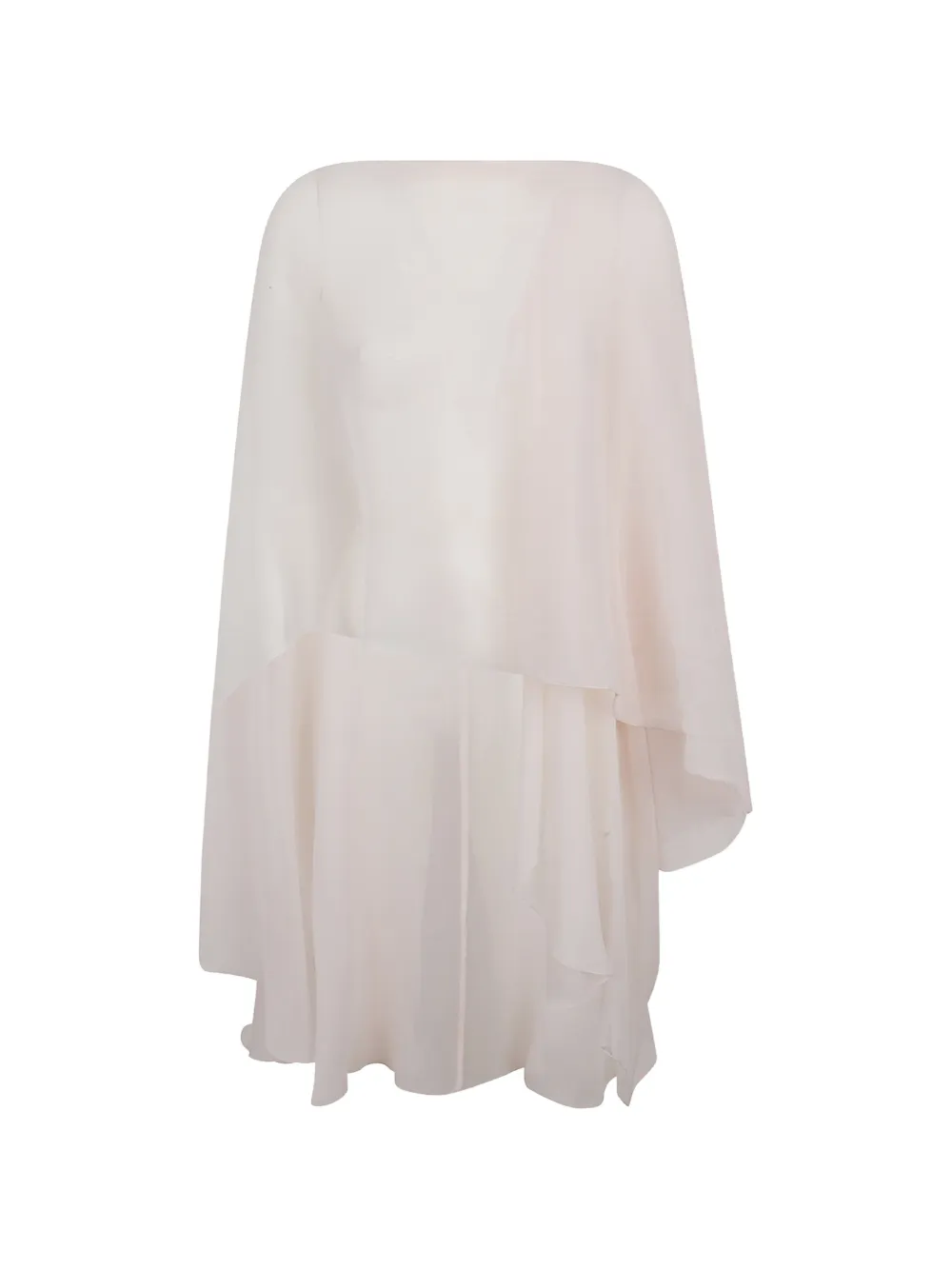Ermanno Scervino layered draped cape - Weiß