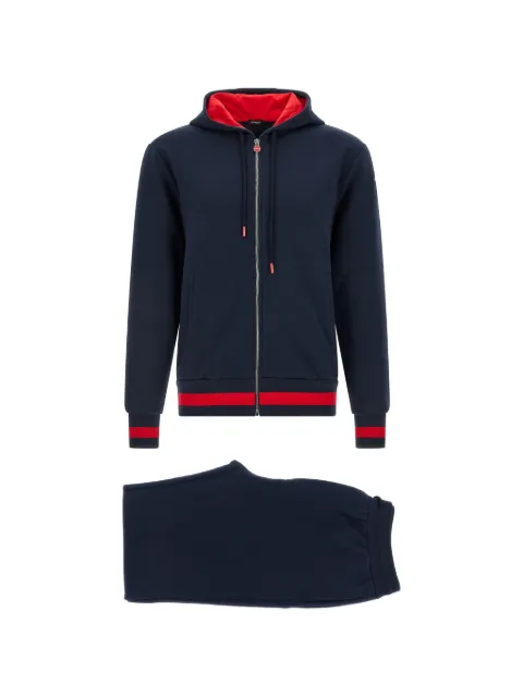 Kiton contrast-band tracksuit