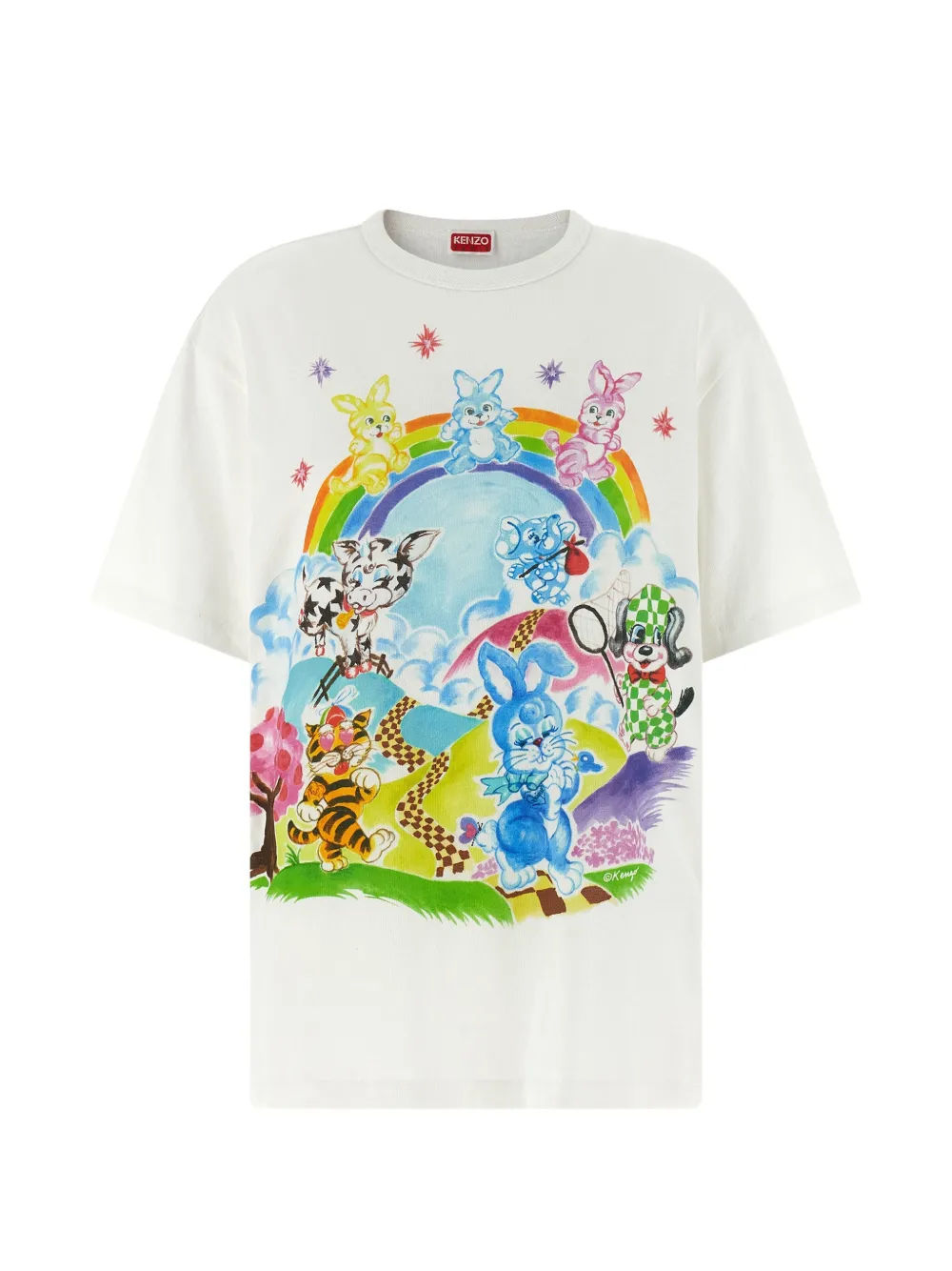 Kenzo Cartoon printed T-shirt - Bianco
