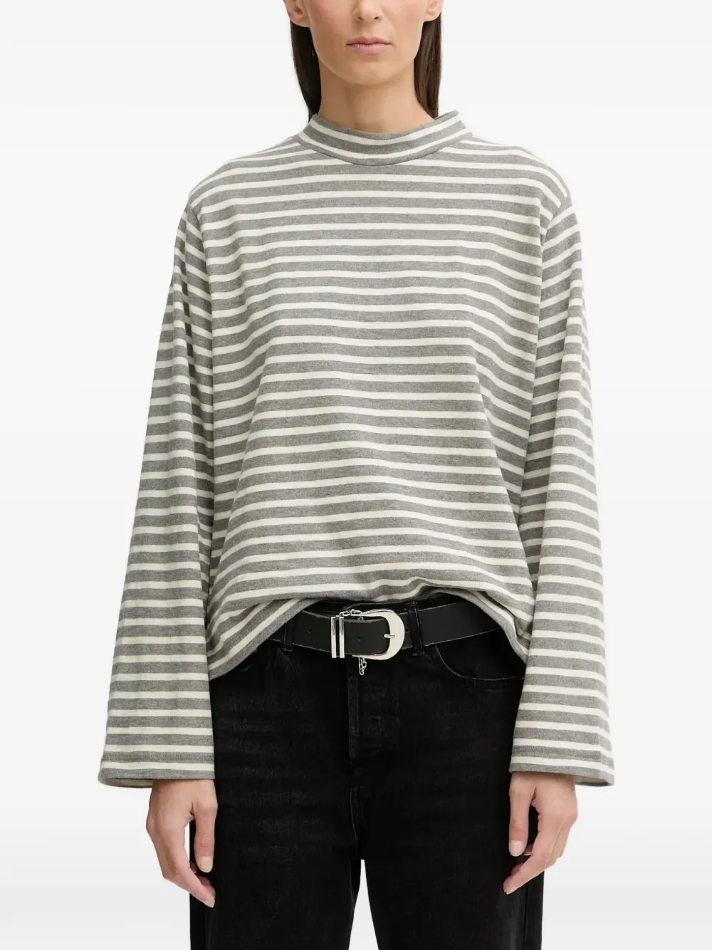 Marc O'Polo striped long-sleeve T-shirt - Grigio