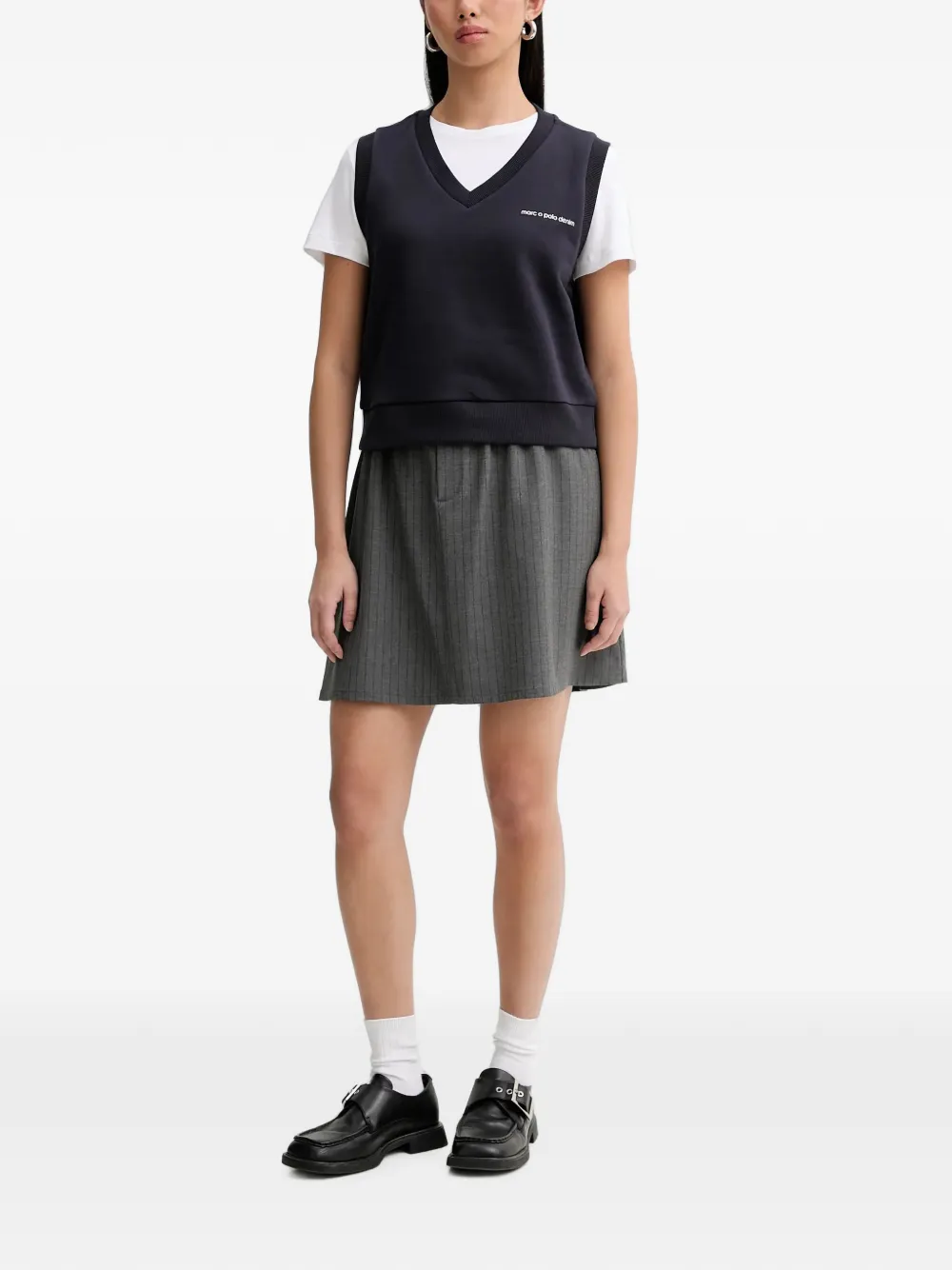 Marc O'Polo V-neck vest Blauw