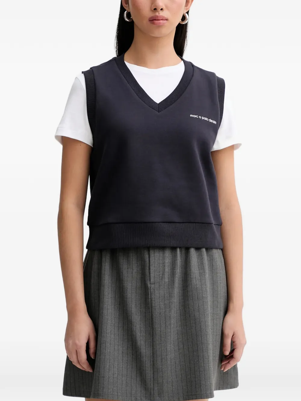 Marc O'Polo V-neck vest - Blu