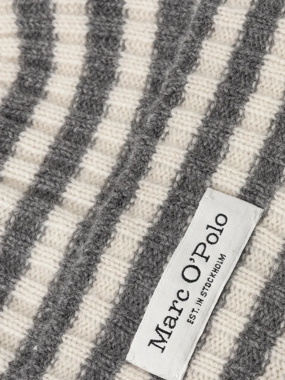 Marc O'Polo Gestreepte muts Beige