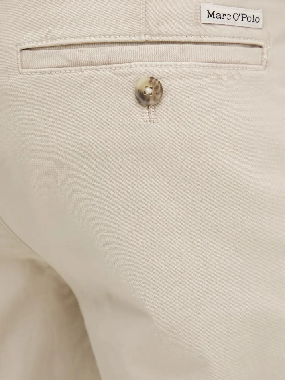 Marc O'Polo Shorts met logopatch Beige