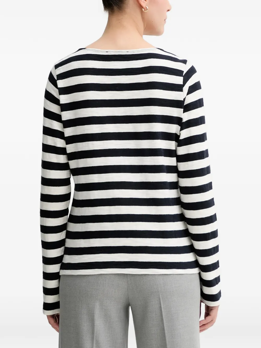 Marc O'Polo Gestreept T-shirt Wit