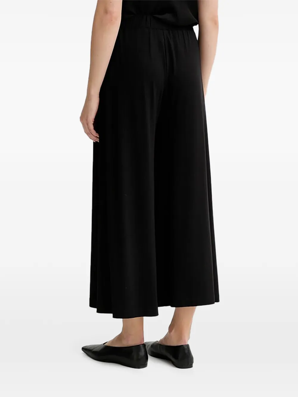 Marc O'Polo Broek met wijde pijpen Zwart