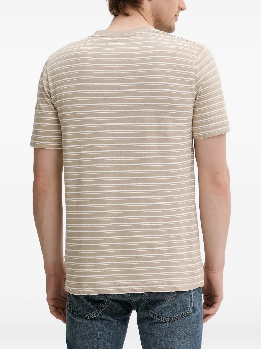 Marc O'Polo striped T-shirt Beige