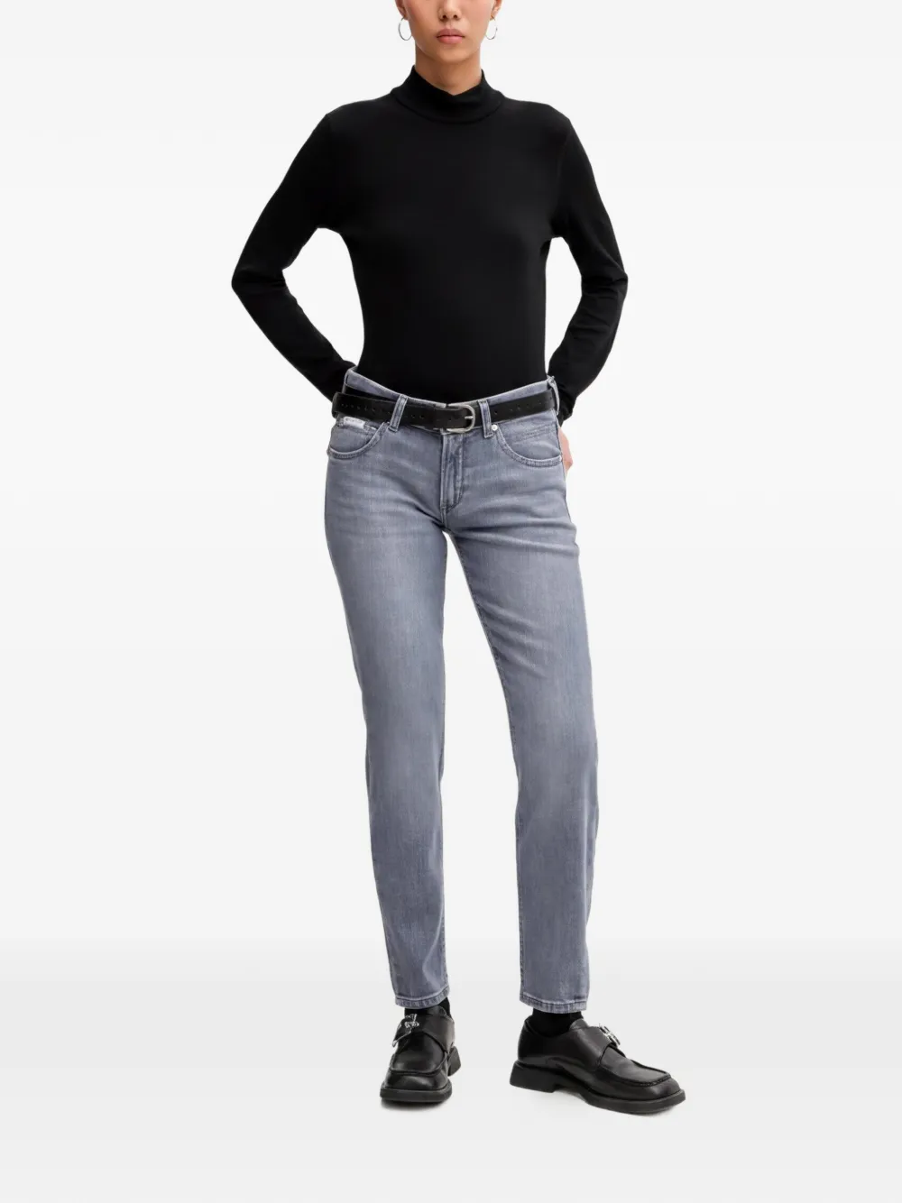 Marc O'Polo Alva jeans met vijf zakken Grijs