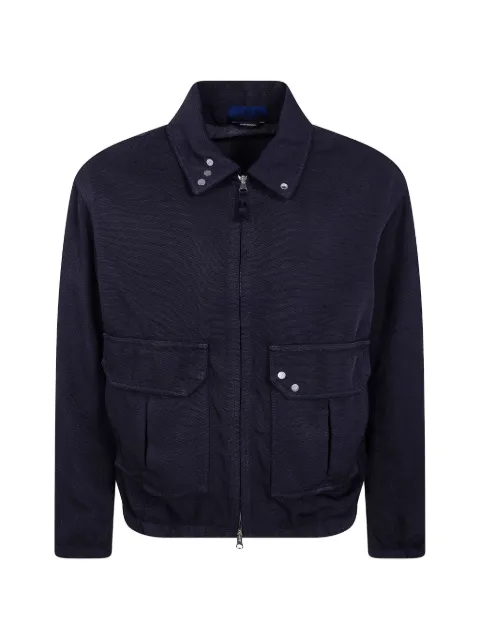 Stone Island logo-patch collared jacket