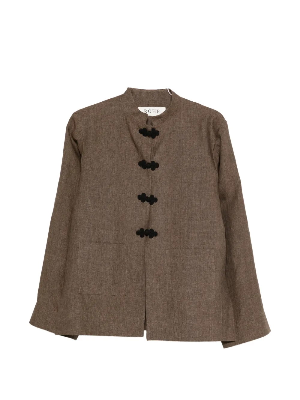 Róhe appliqué pocket jacket - Marrone