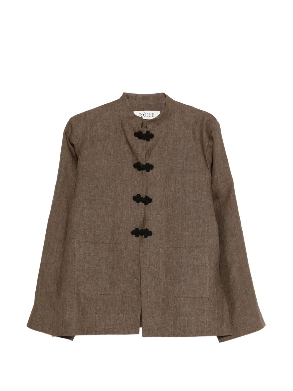 Róhe appliqué pocket jacket - Marrone