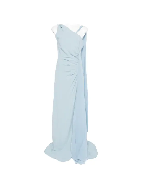 DE SANTIS gathered one-shoulder dress
