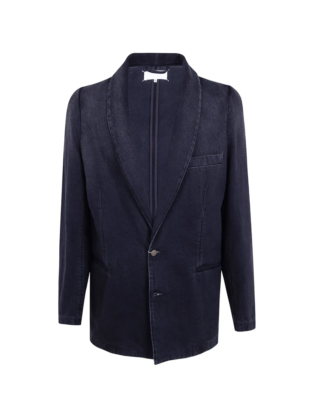 Maison Margiela shawl-lapel denim blazer - Blu