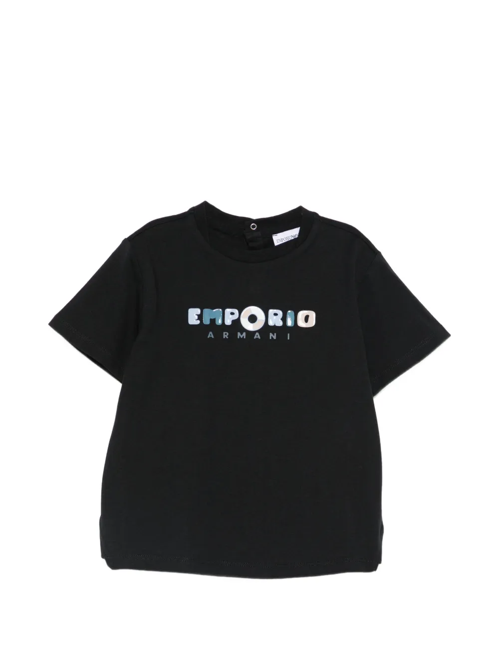 Emporio Armani Kids logo T-shirt - Blu