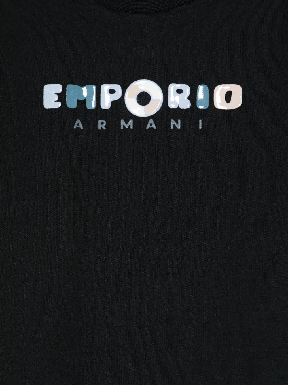 Emporio Armani Kids T-shirt met logo Blauw