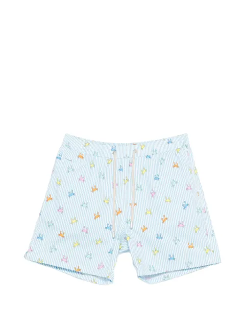 MC2 Saint Barth Lighting striped crab-print swim shorts