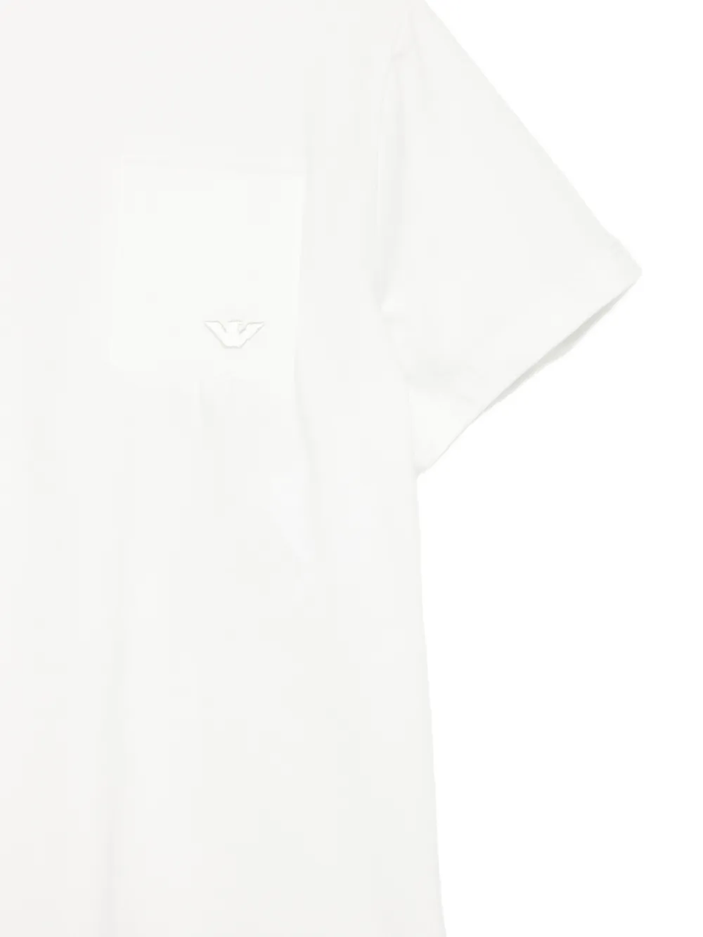 Emporio Armani Kids T-shirt met borstzak Wit
