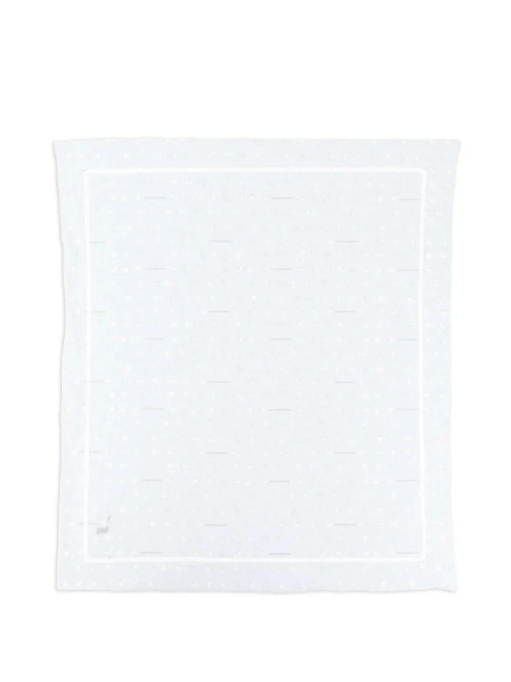 Emporio Armani Kids patterned blanket - Blu