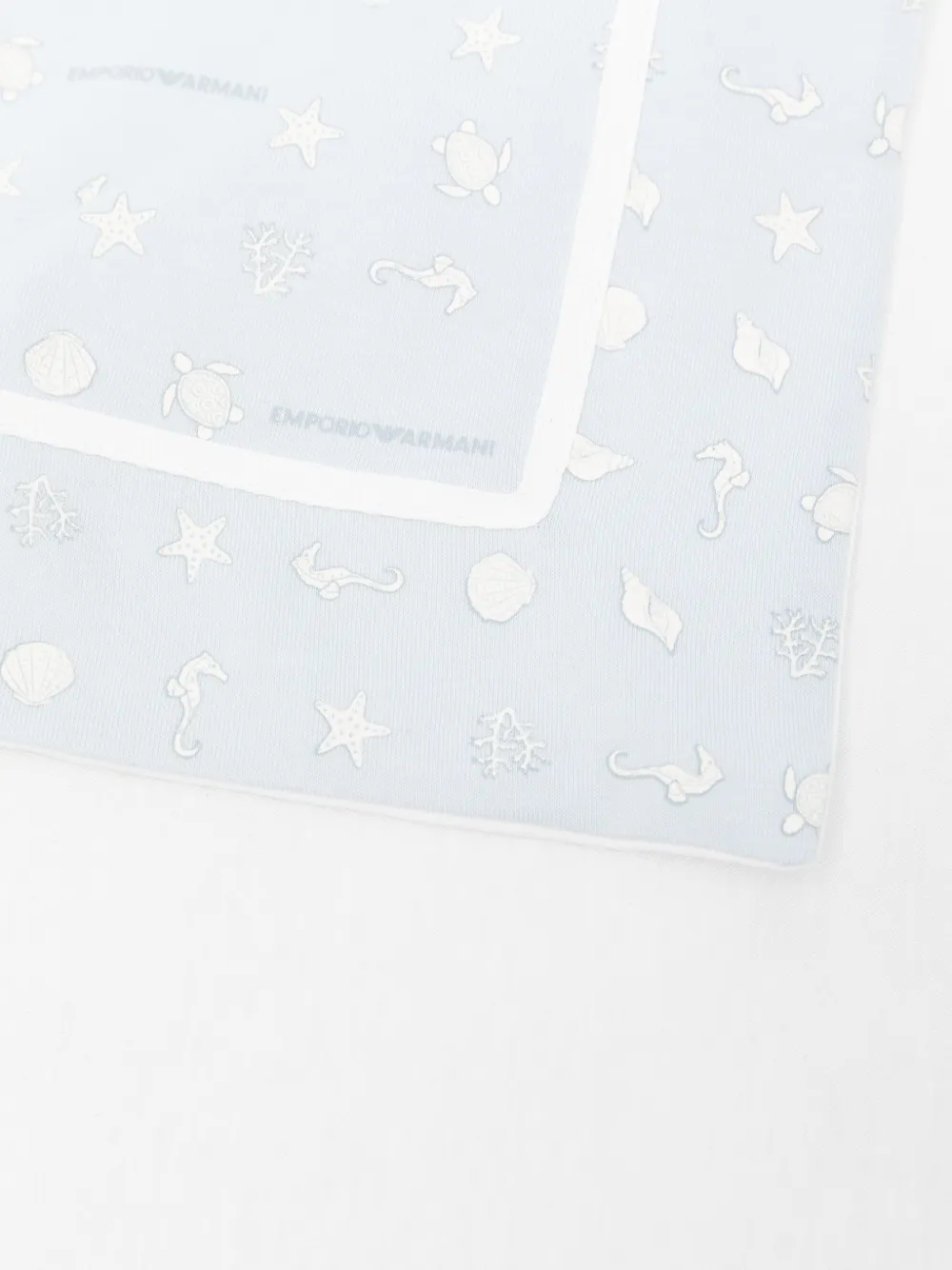 Emporio Armani Kids Deken met patroon Blauw