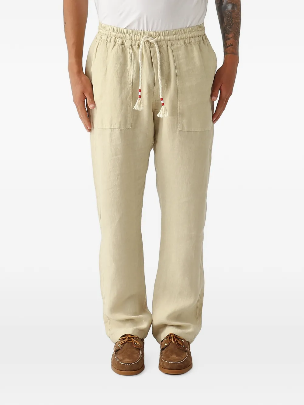 MC2 Saint Barth Calais broek met trekkoord Beige