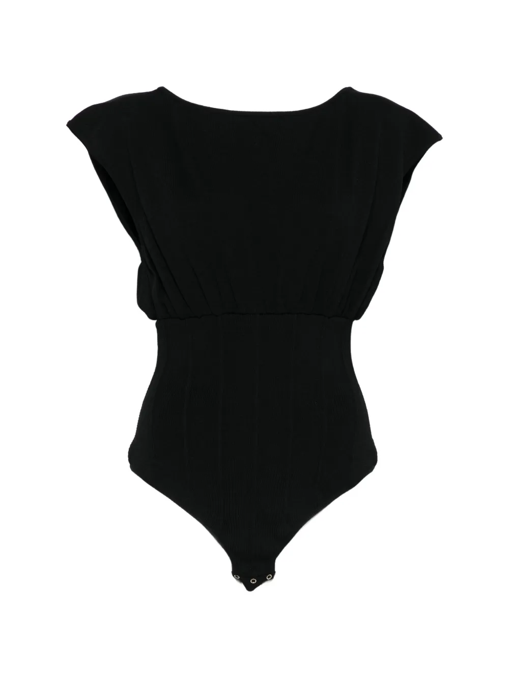 Elisabetta Franchi ribbed bodysuit - Nero