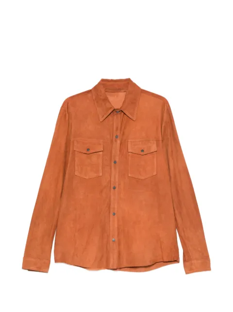 Salvatore Santoro buttoned suede shirt jacket