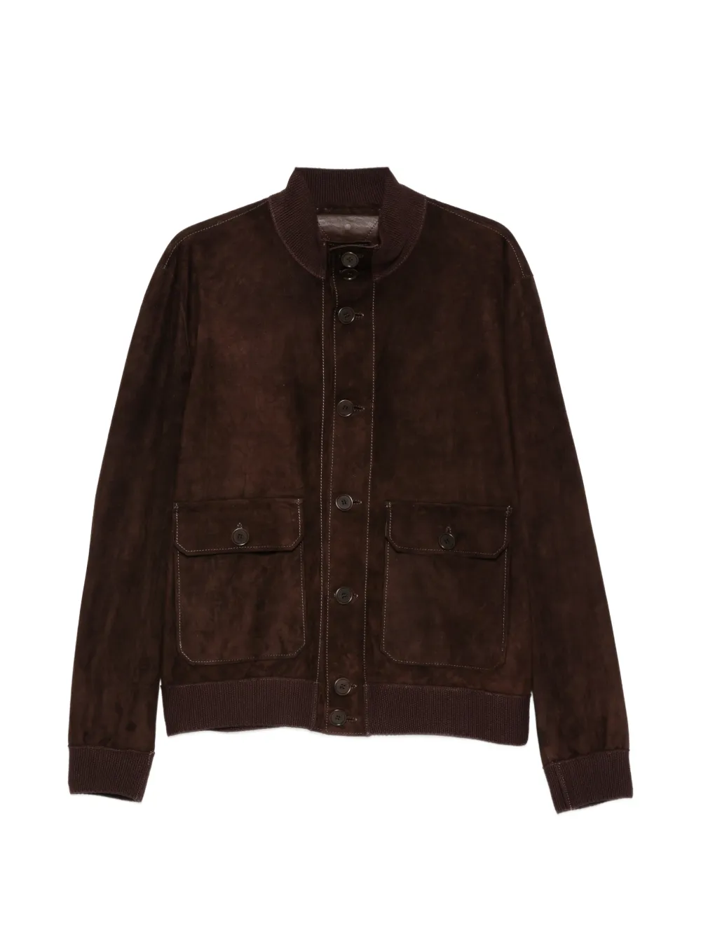 Salvatore Santoro patch-pocket suede jacket - Marrone