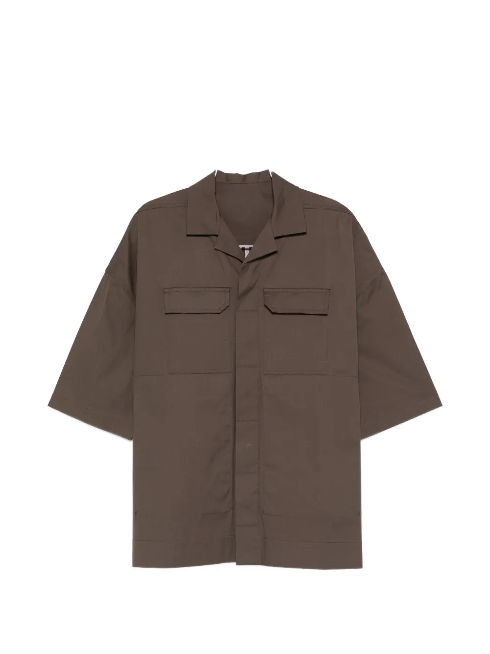 Rick Owens Magnum Tommy flap-pocket shirt - Marrone