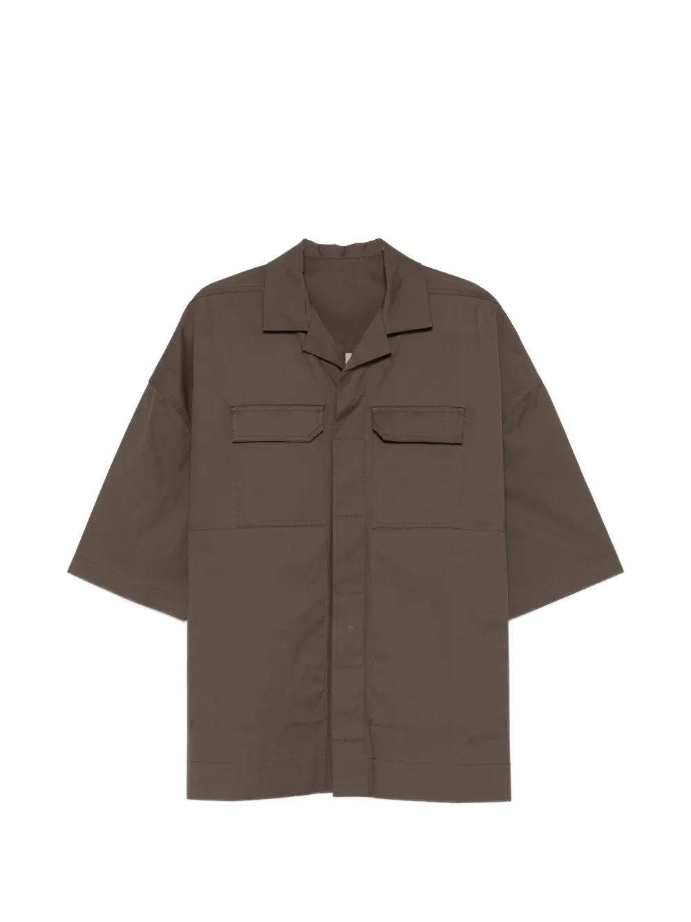 Rick Owens Magnum Tommy flap-pocket shirt - Braun