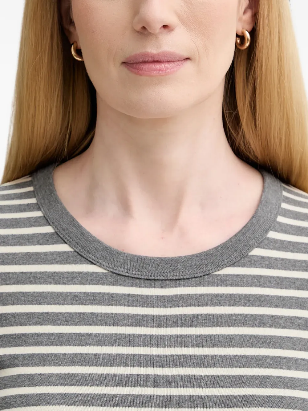 Marc O'Polo striped long-sleeve T-shirt Grijs