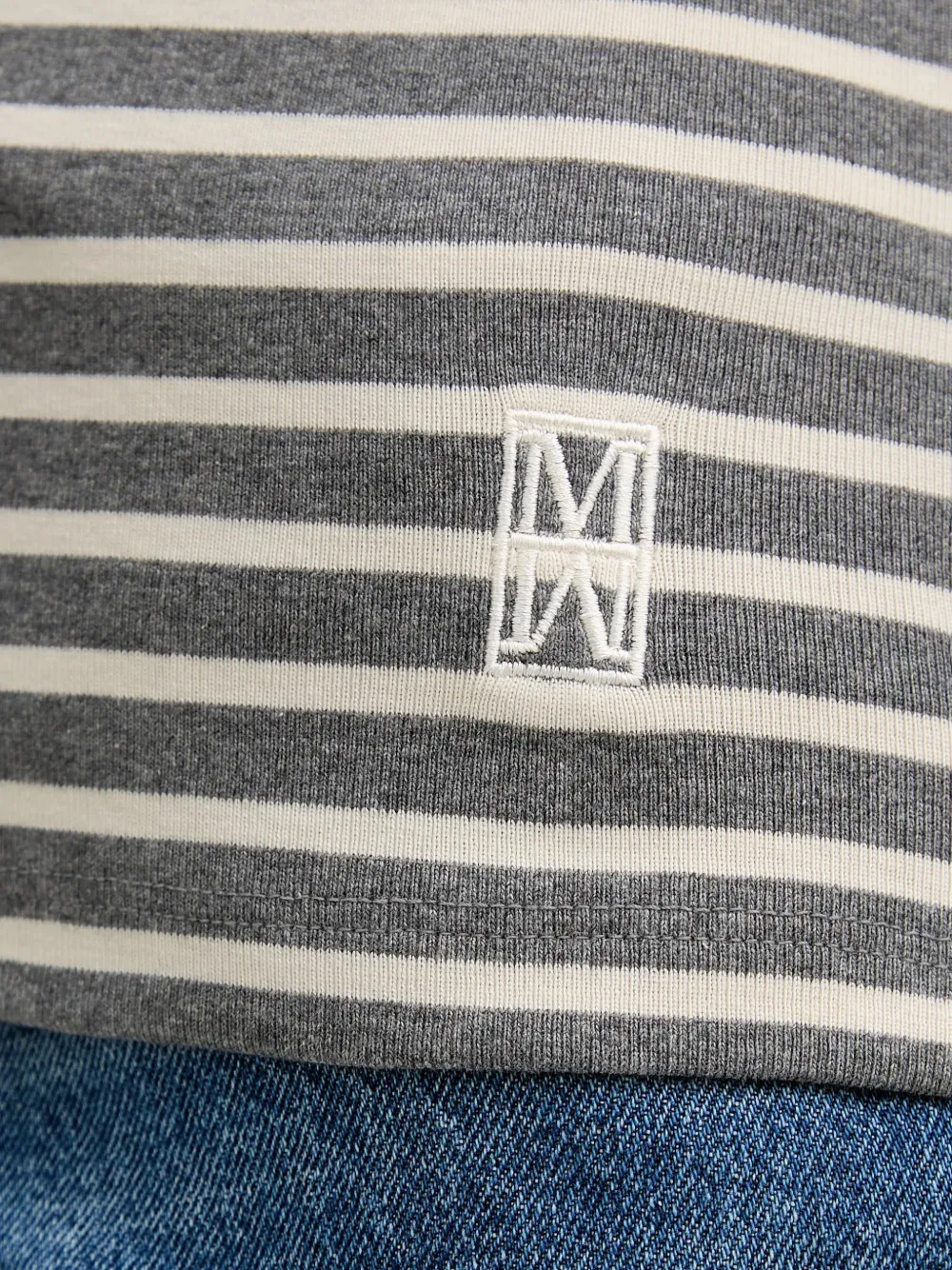Marc O'Polo striped long-sleeve T-shirt Grijs