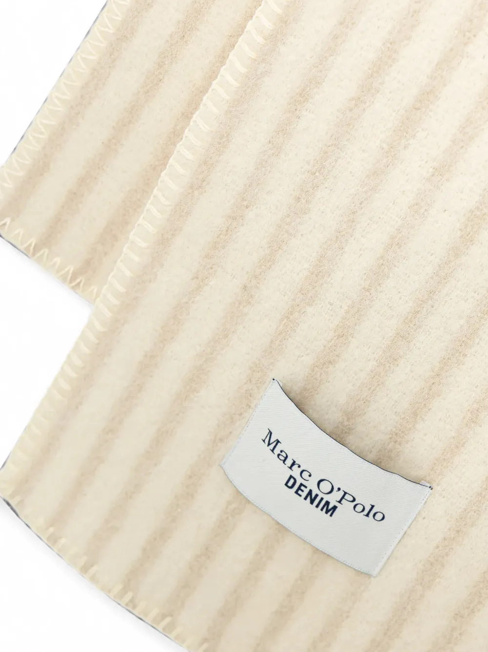 Marc O'Polo striped scarf Beige