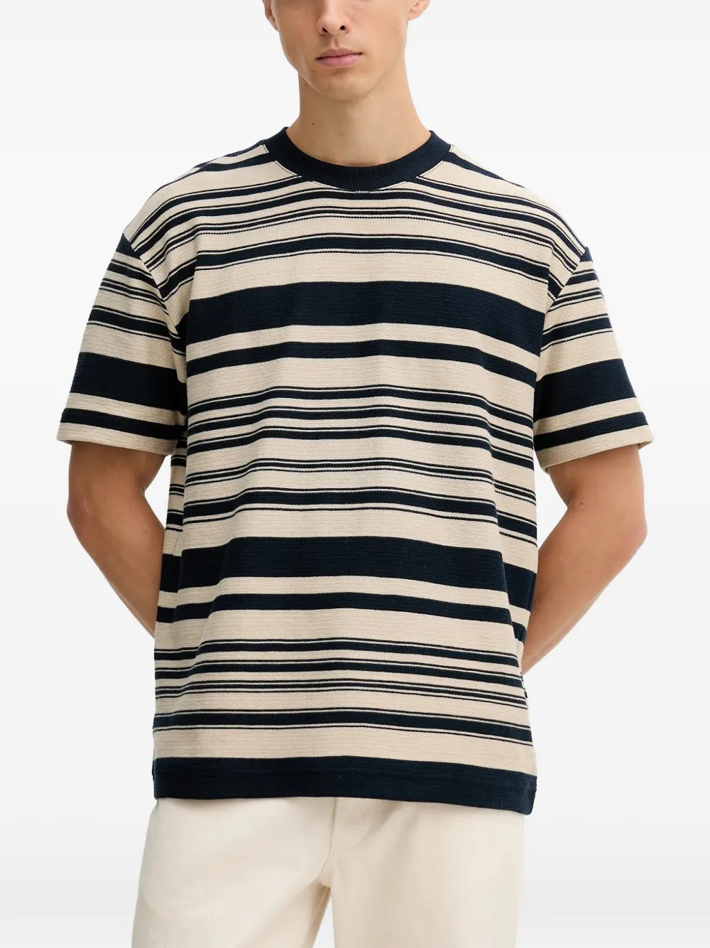 Marc O'Polo Gestreept T-shirt Beige